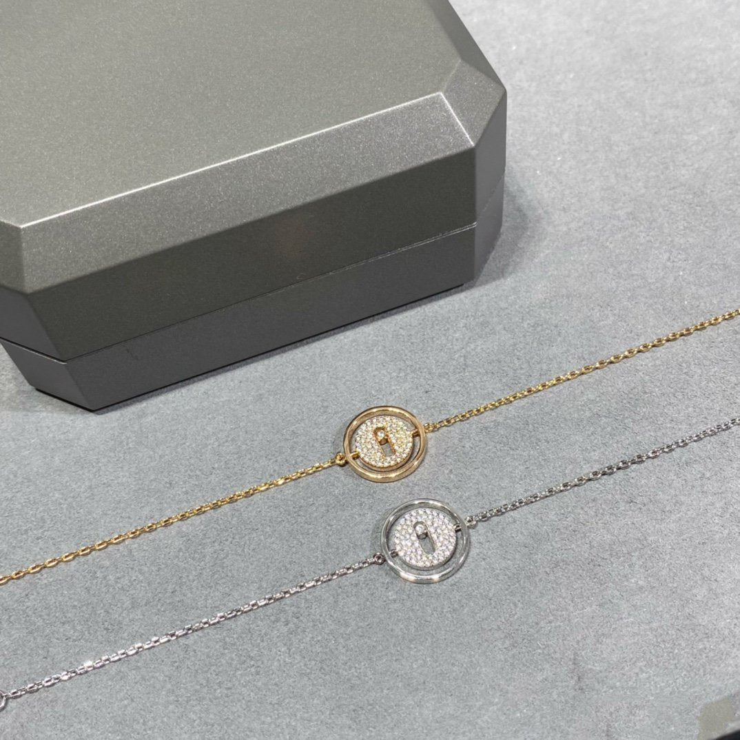 [Amore]LUCKY MOVE DIAMOND PAVED BRACELET