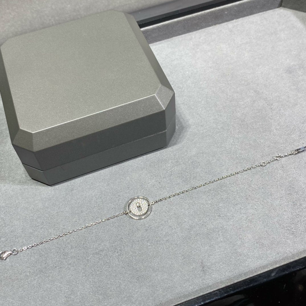 [Amore]LUCKY MOVE DIAMOND PAVED BRACELET