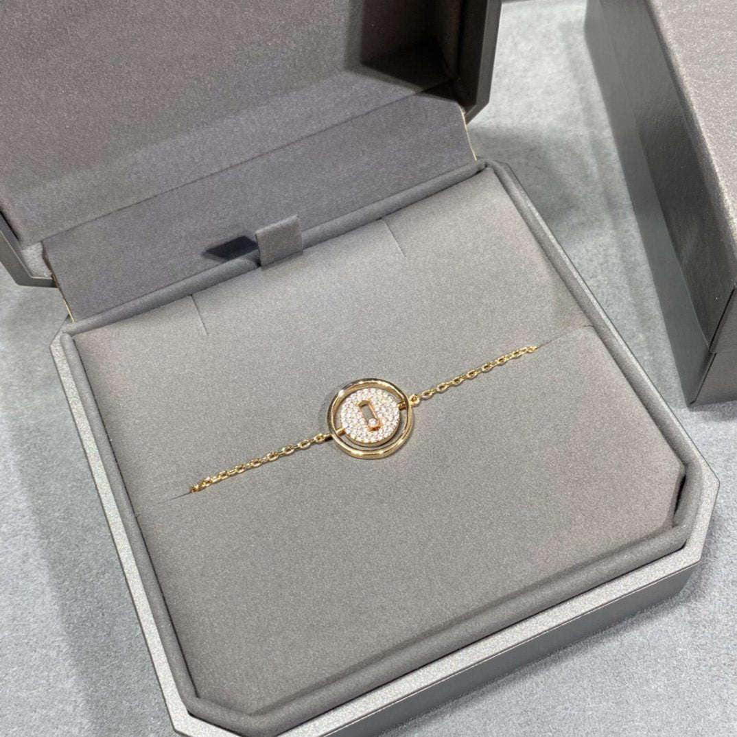 [Amore]LUCKY MOVE DIAMOND PAVED BRACELET