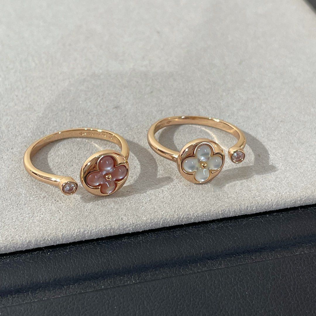 [Amore]SUN 1 DIAMOND PINK MOP RING