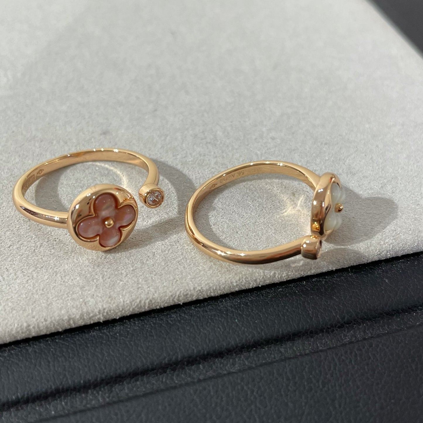 [Amore]SUN 1 DIAMOND PINK MOP RING