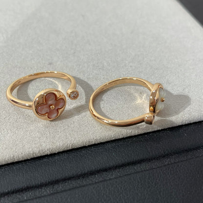 [Amore]SUN 1 DIAMOND PINK MOP RING