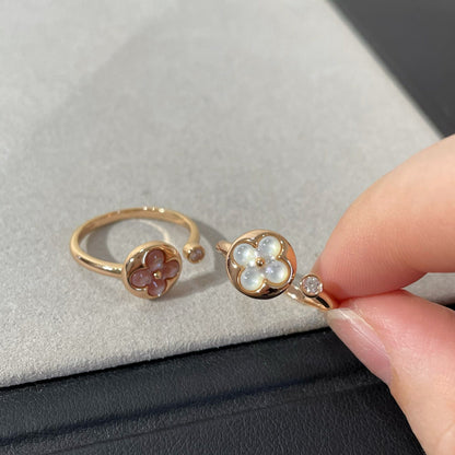 [Amore]SUN 1 DIAMOND PINK MOP RING