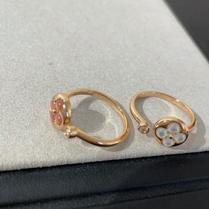 [Amore]SUN 1 DIAMOND PINK MOP RING