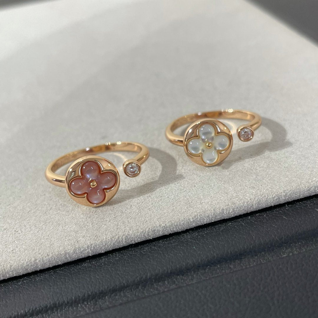 [Amore]SUN 1 DIAMOND PINK MOP RING