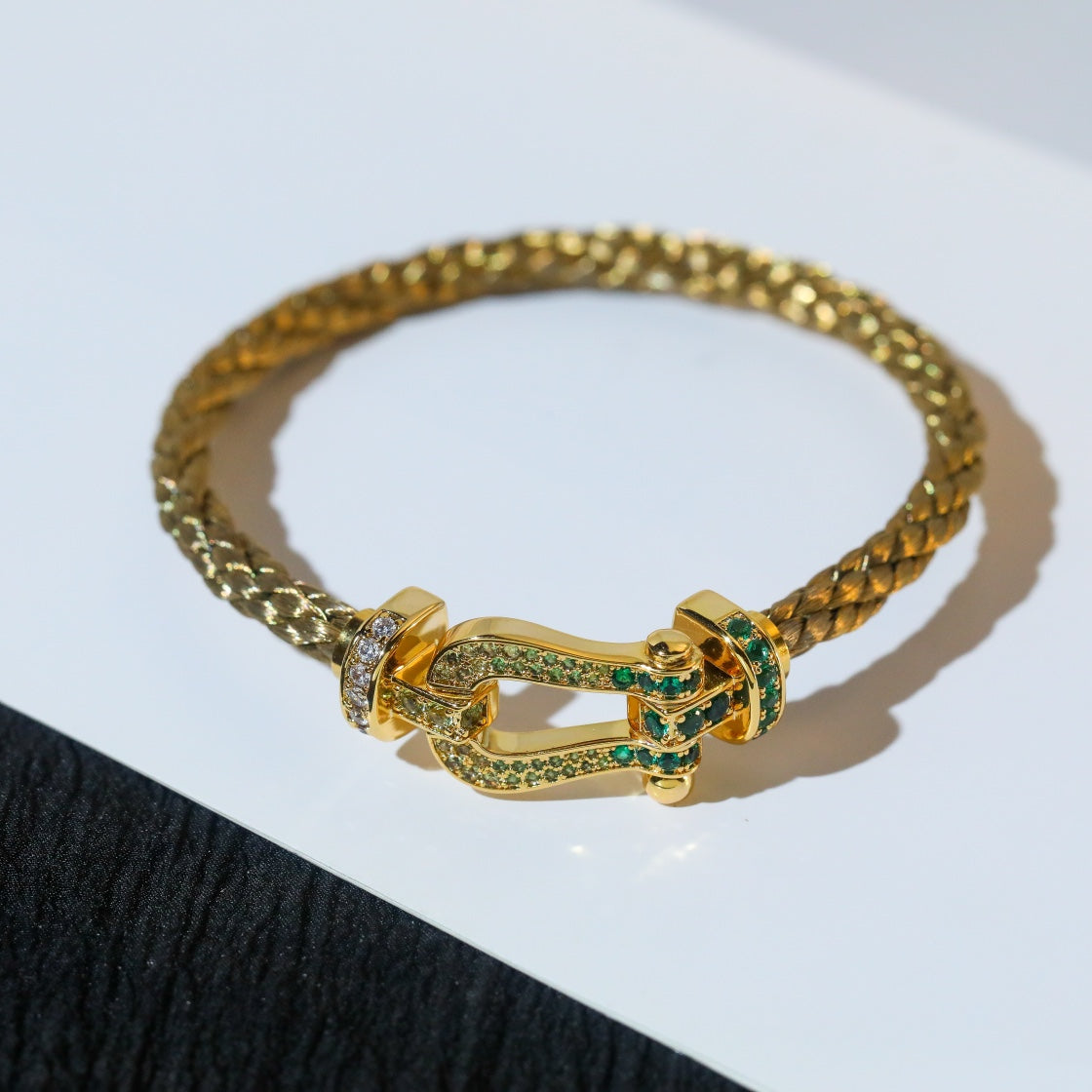 [Amore]FORCE 10 GOLD GREEN DIAMOND PAVED