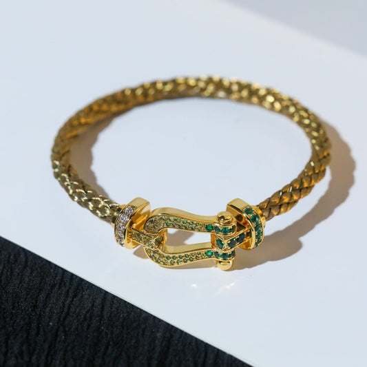 [Amore]FORCE 10 GOLD GREEN DIAMOND PAVED