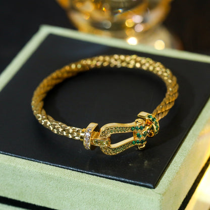 [Amore]FORCE 10 GOLD GREEN DIAMOND PAVED