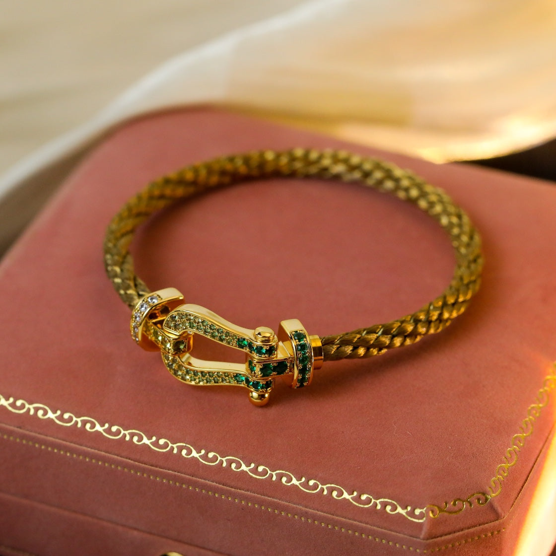 [Amore]FORCE 10 GOLD GREEN DIAMOND PAVED