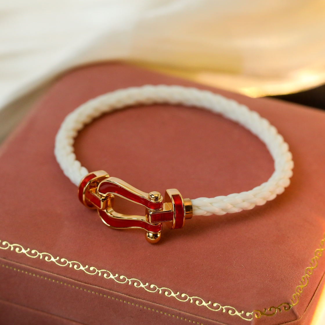 [Amore]FORCE 10 WHITE TEXTILE DIAMOND PAVED
