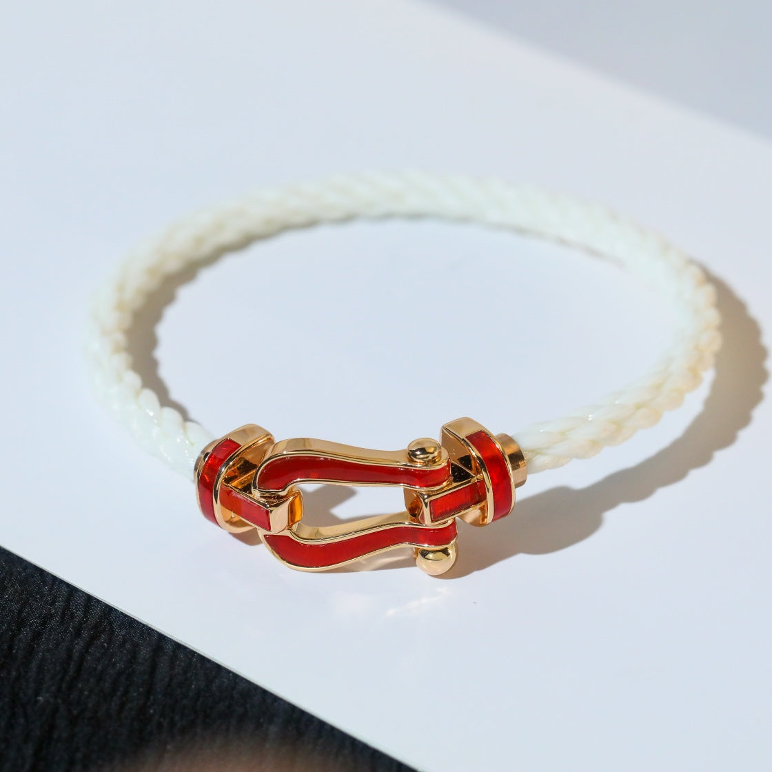 [Amore]FORCE 10 WHITE TEXTILE DIAMOND PAVED