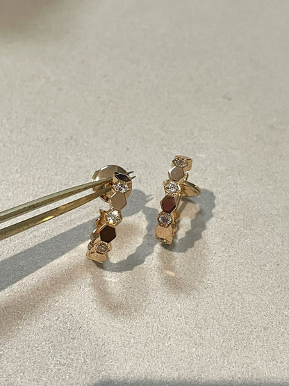 [Amore]Hollow Design Four-Leaf Clover Flower Shape Ring