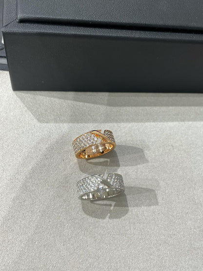 [Amore]LIENS EVIDENCE  DIAMOND PAVED RING