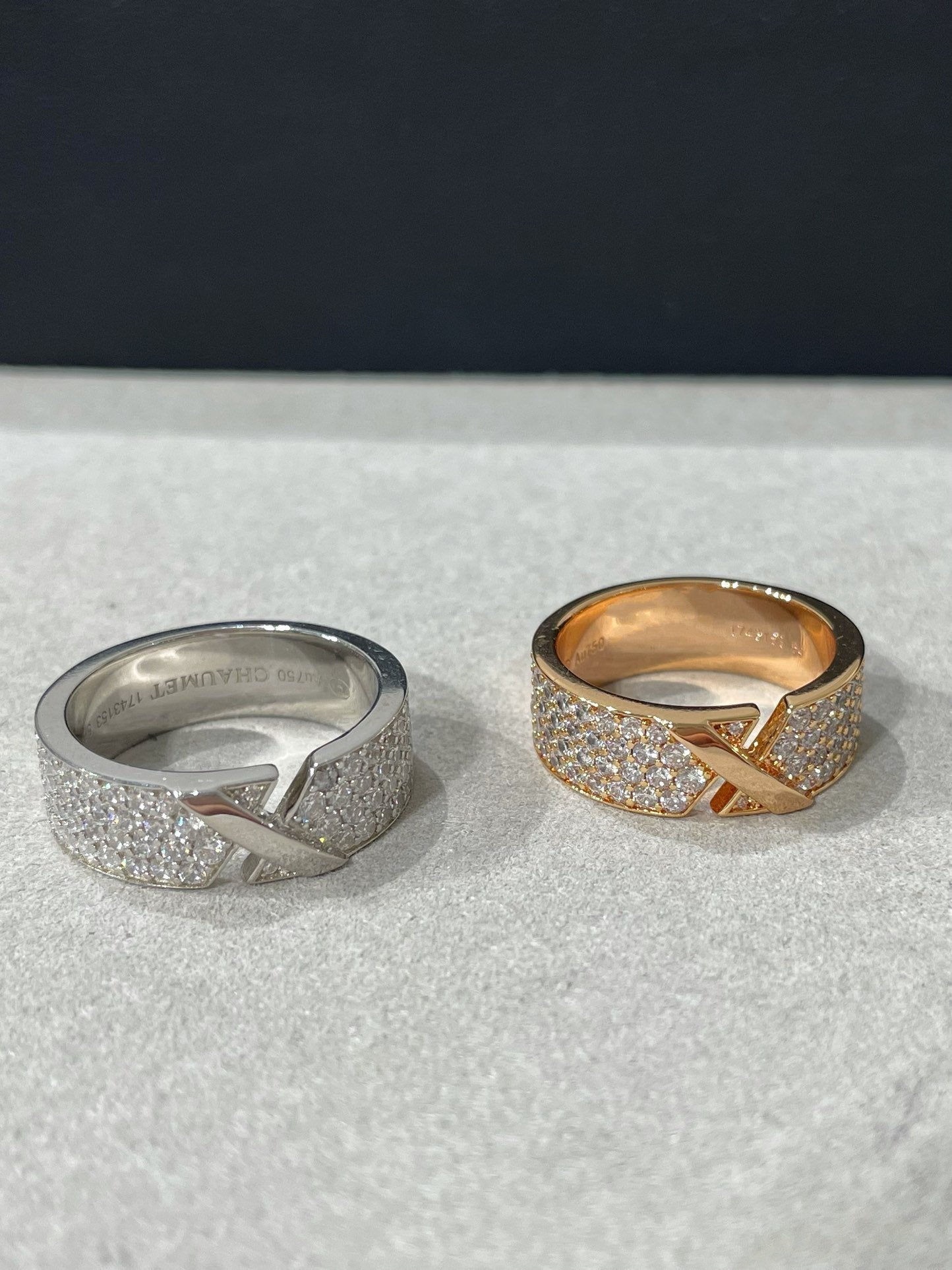[Amore]LIENS EVIDENCE  DIAMOND PAVED RING