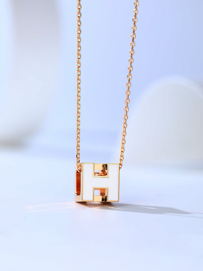 [Amore]H CAGE PINK GOLD NECKLACE