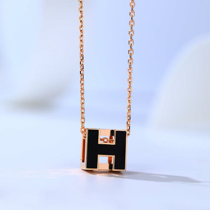 [Amore]H CAGE PINK GOLD NECKLACE