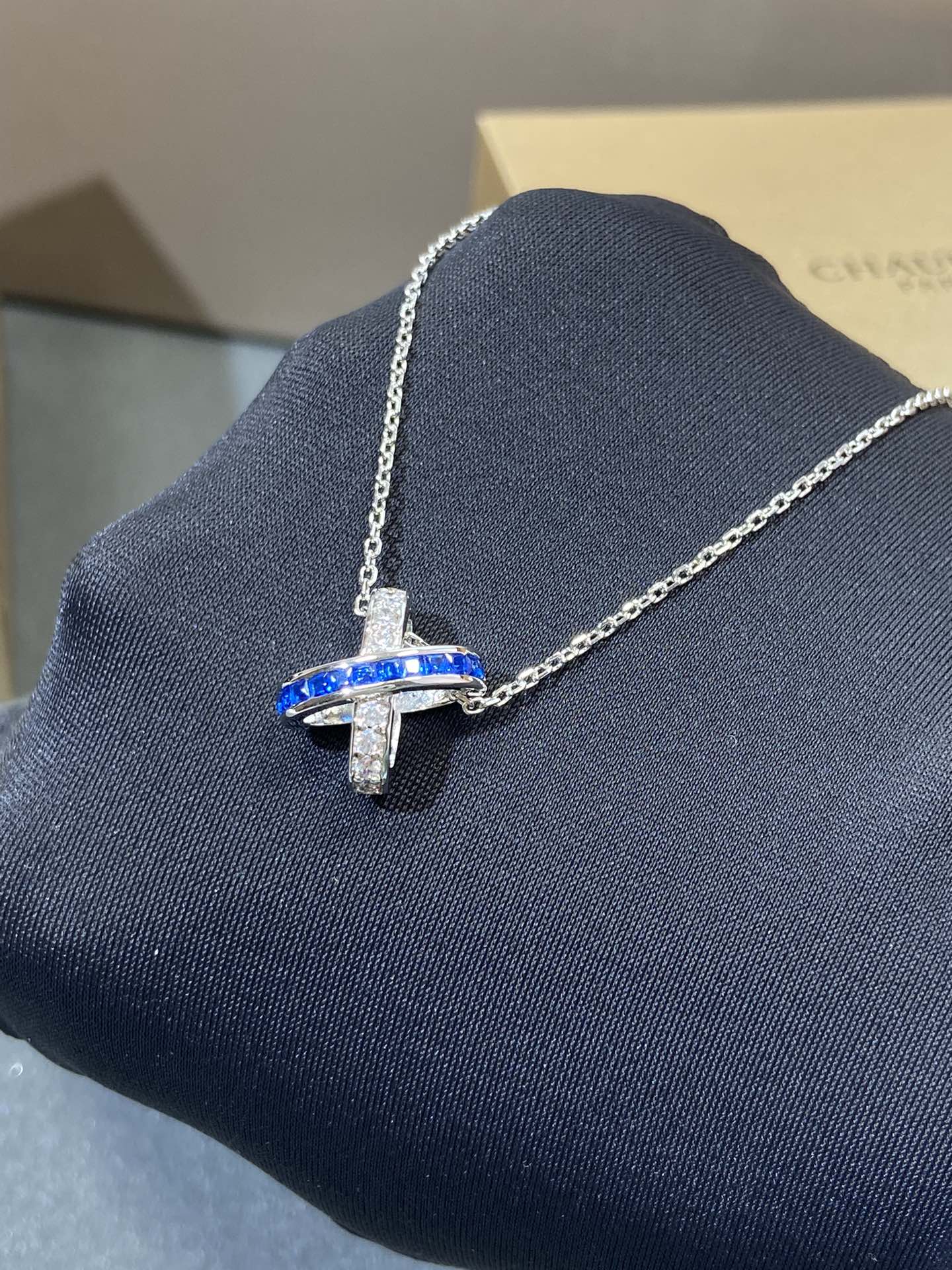 [Amore]LIENS DIAMOND SILVER NECKLACE