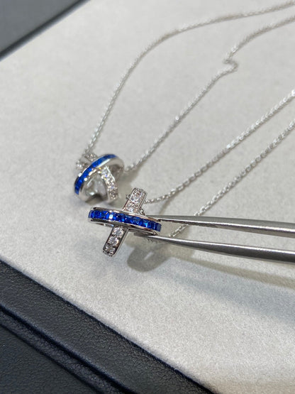 [Amore]LIENS DIAMOND SILVER NECKLACE