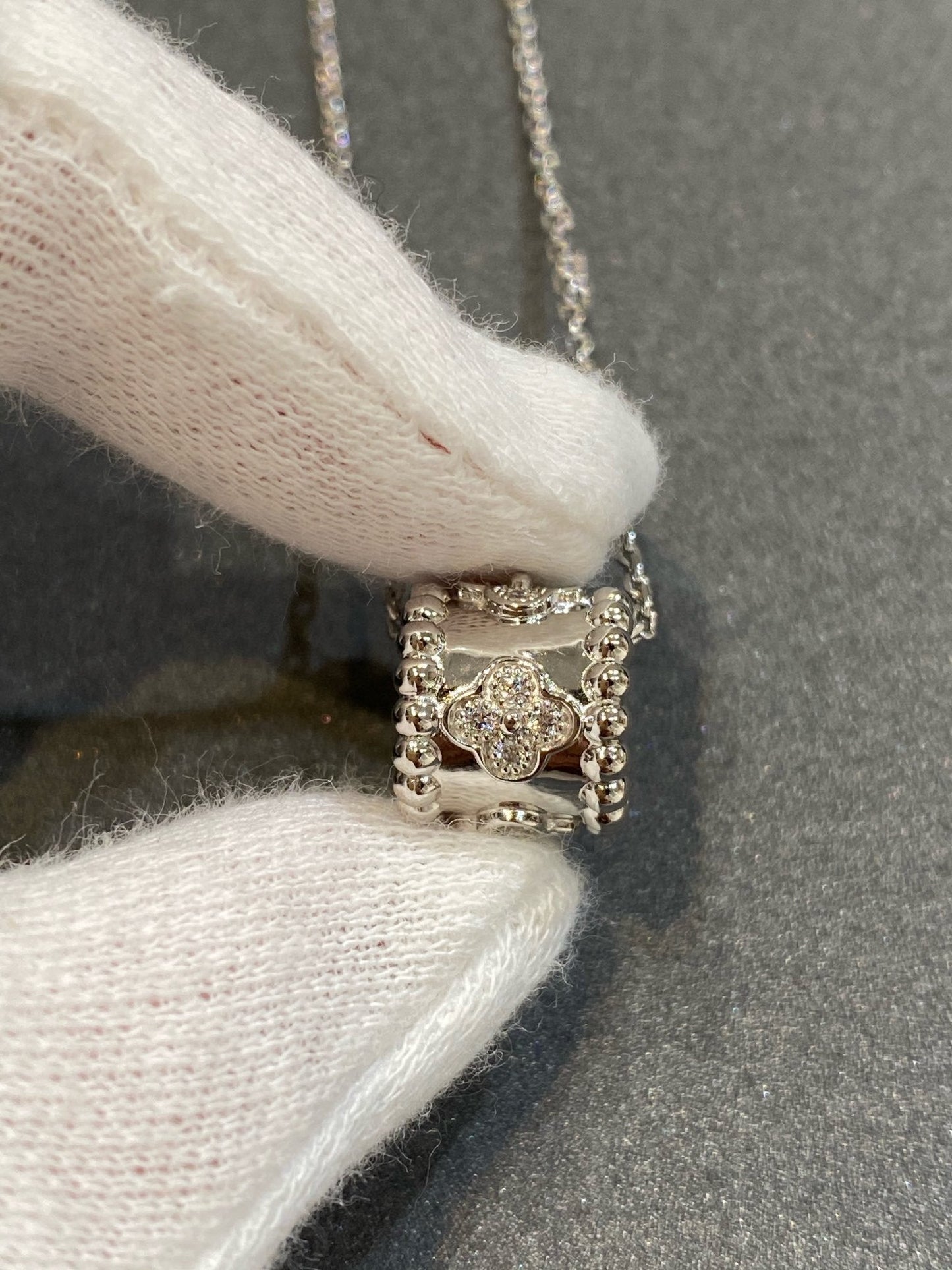[Amore]PERLEE PEDANT SIVLER DIAMOND NECKLACE