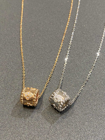 [Amore]PERLEE PEDANT SIVLER DIAMOND NECKLACE