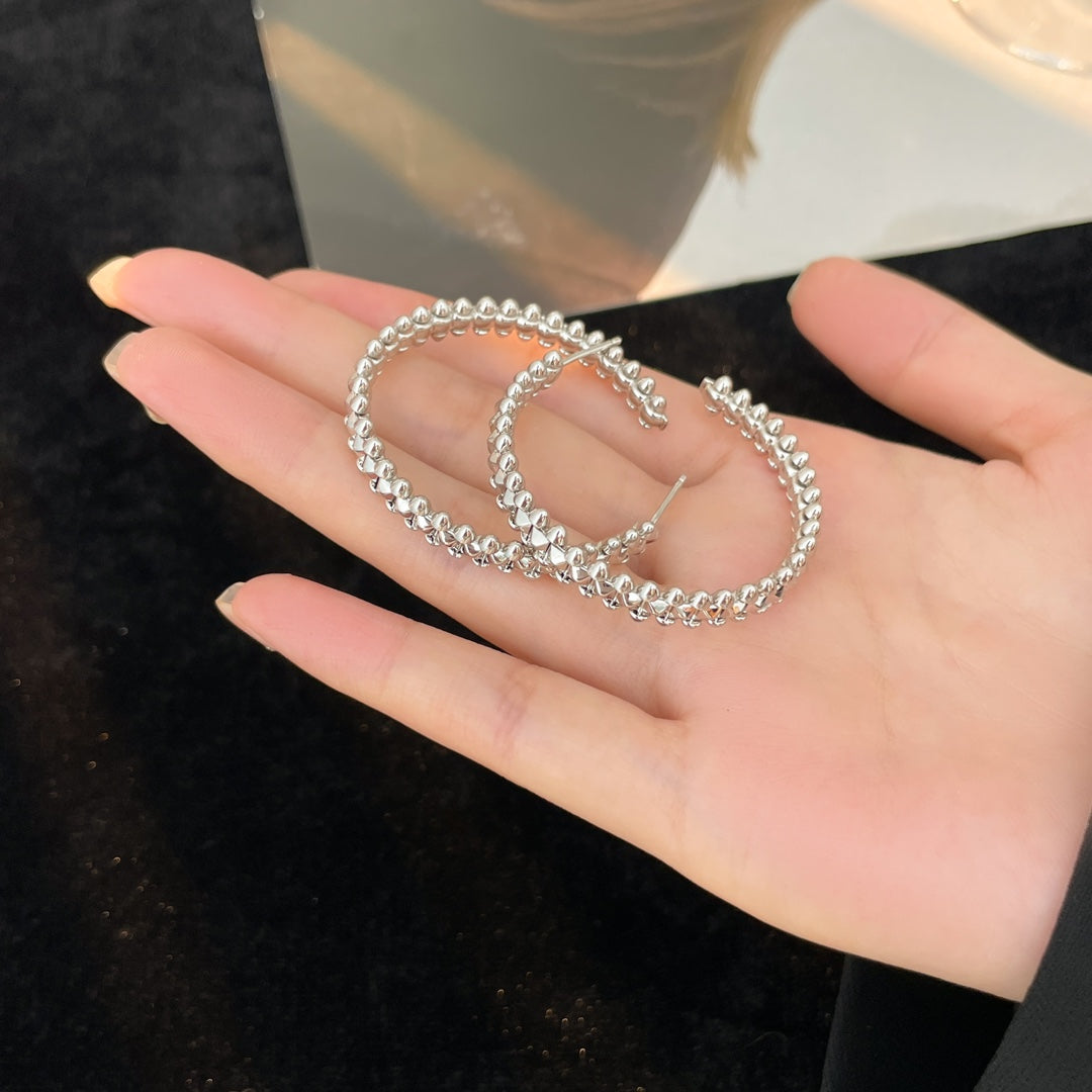 [Amore]CLASH HOOP LARGE EARRINGS