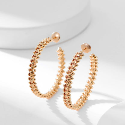 [Amore]CLASH HOOP LARGE EARRINGS