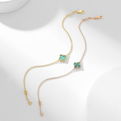 [Amore]CLOVER BRACELET MALACHITE 1 MOTIF