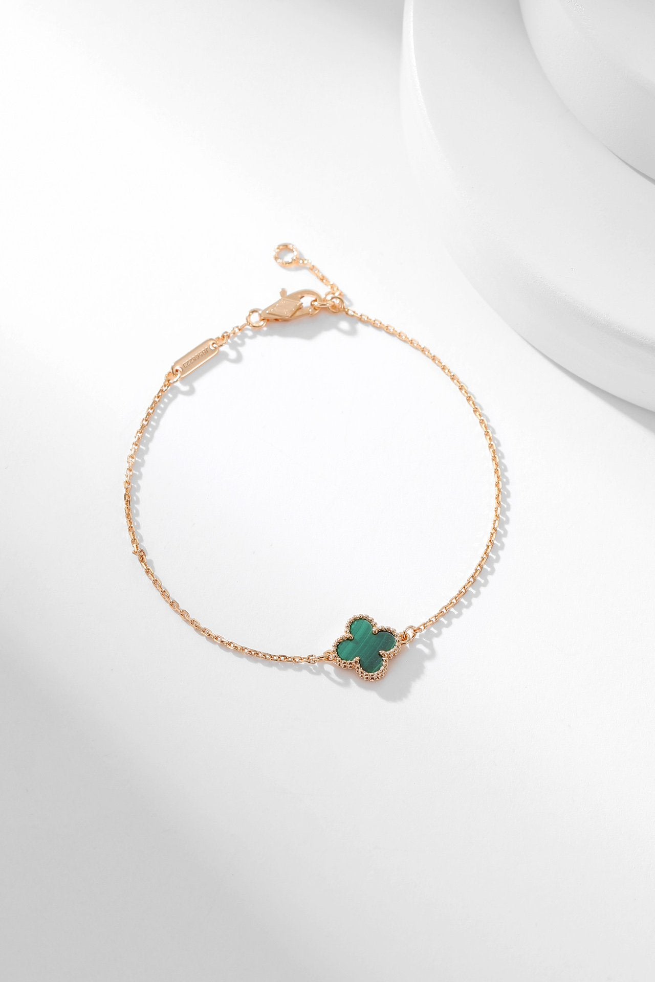 [Amore]CLOVER BRACELET MALACHITE 1 MOTIF