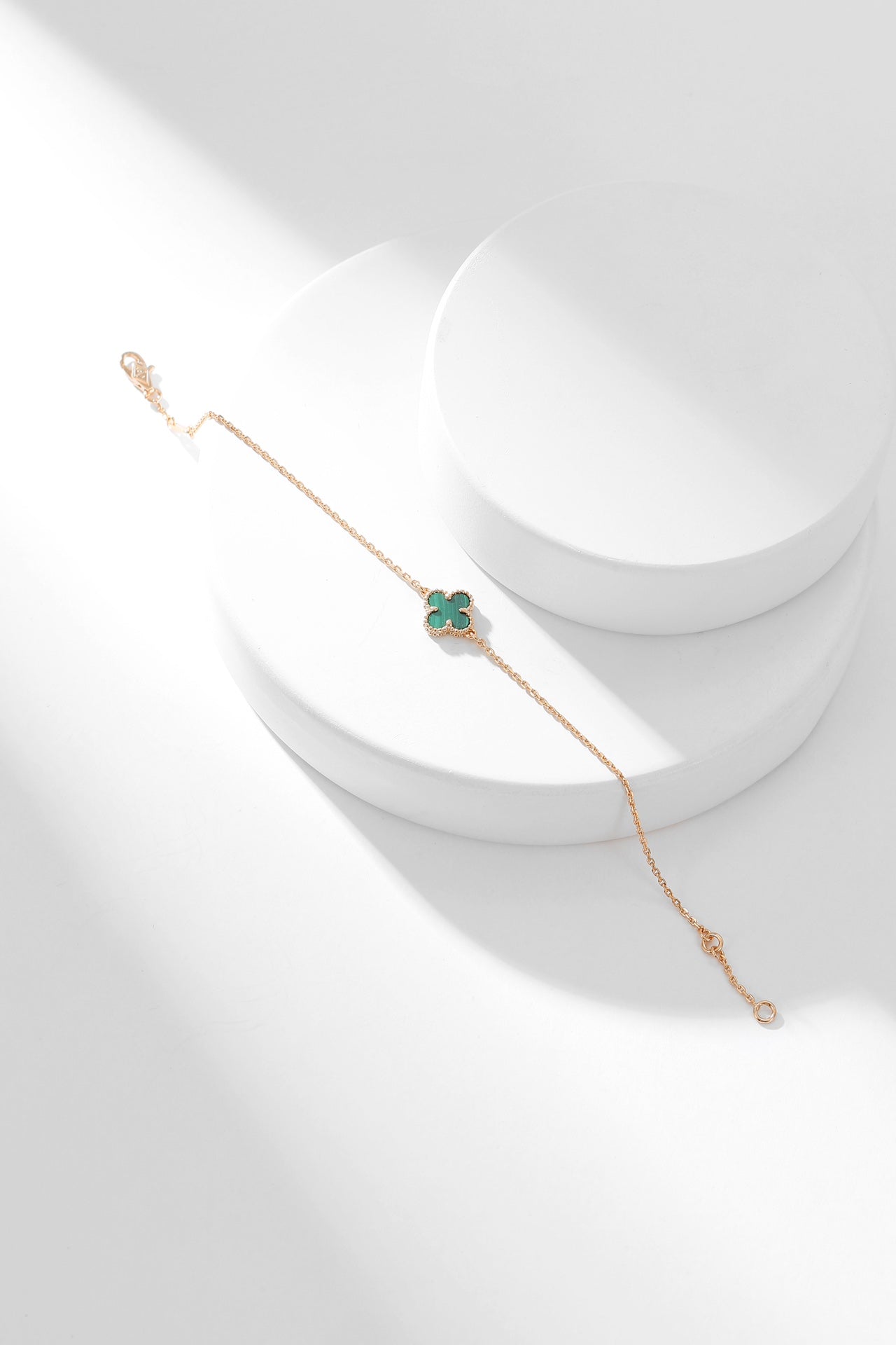 [Amore]CLOVER BRACELET MALACHITE 1 MOTIF
