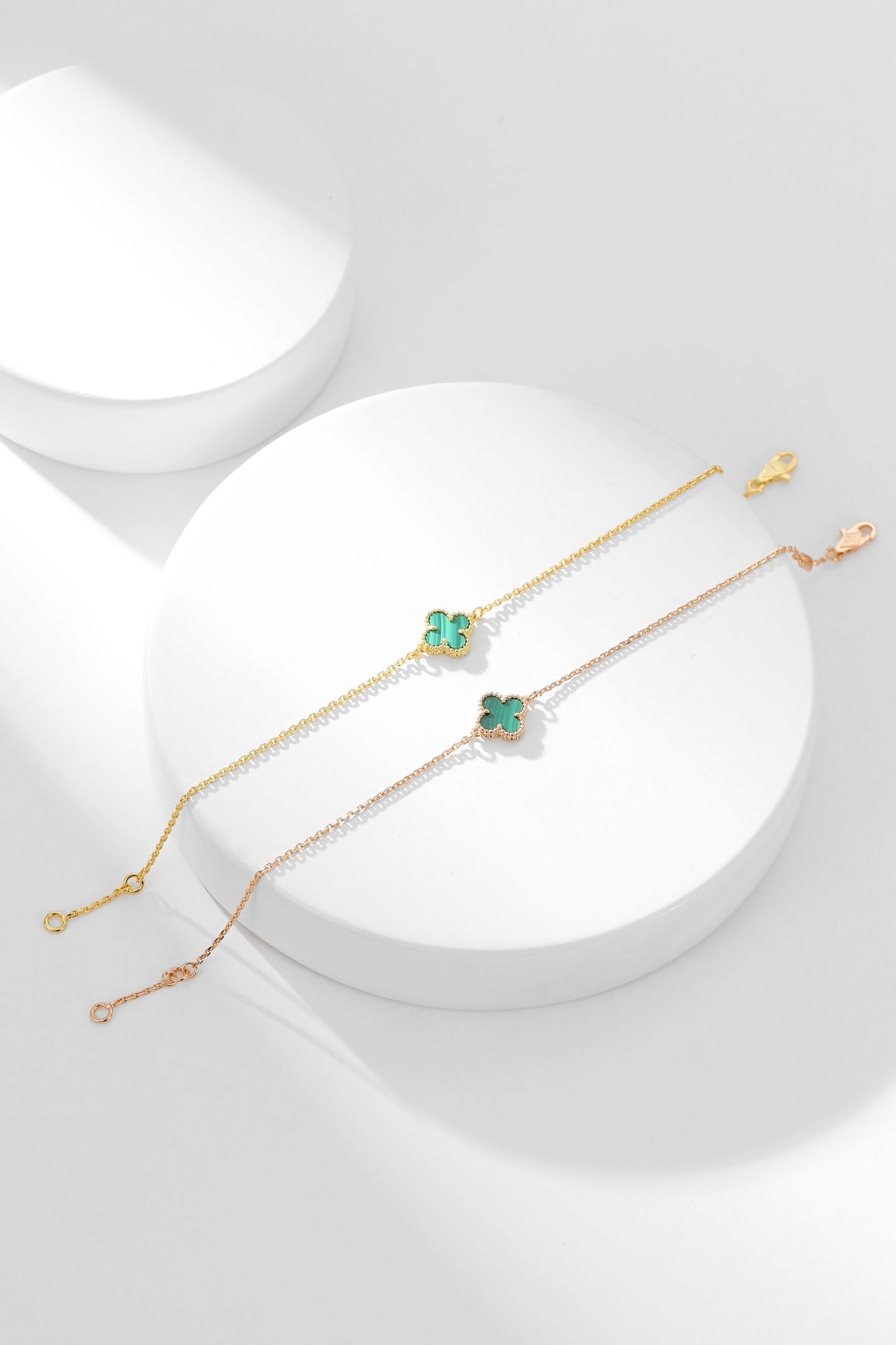 [Amore]CLOVER BRACELET MALACHITE 1 MOTIF