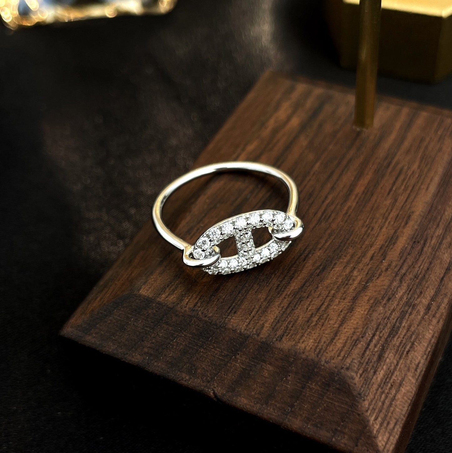 [Amore]RONDE SMALL SILVER DIAMOND RING