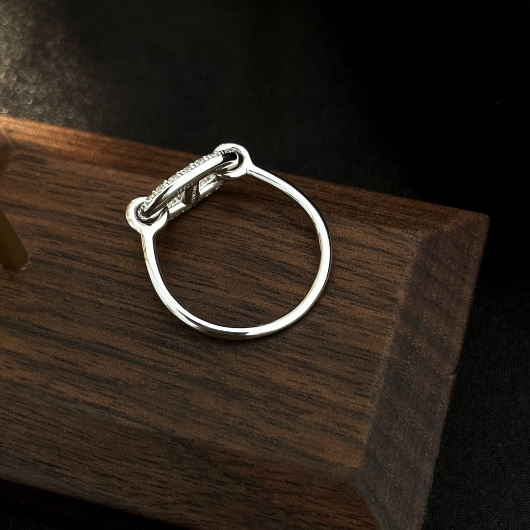 [Amore]RONDE SMALL SILVER DIAMOND RING