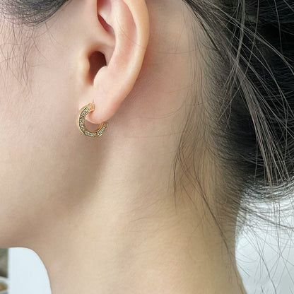 [Amore]LOVE DIAMOND EARRINGS