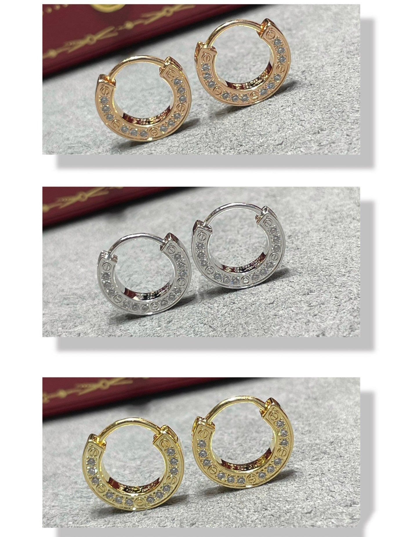 [Amore]LOVE DIAMOND EARRINGS
