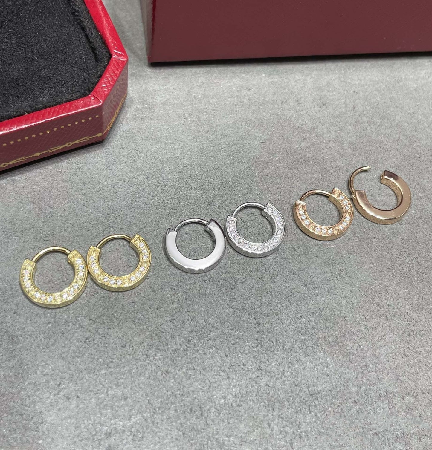 [Amore]LOVE DIAMOND EARRINGS