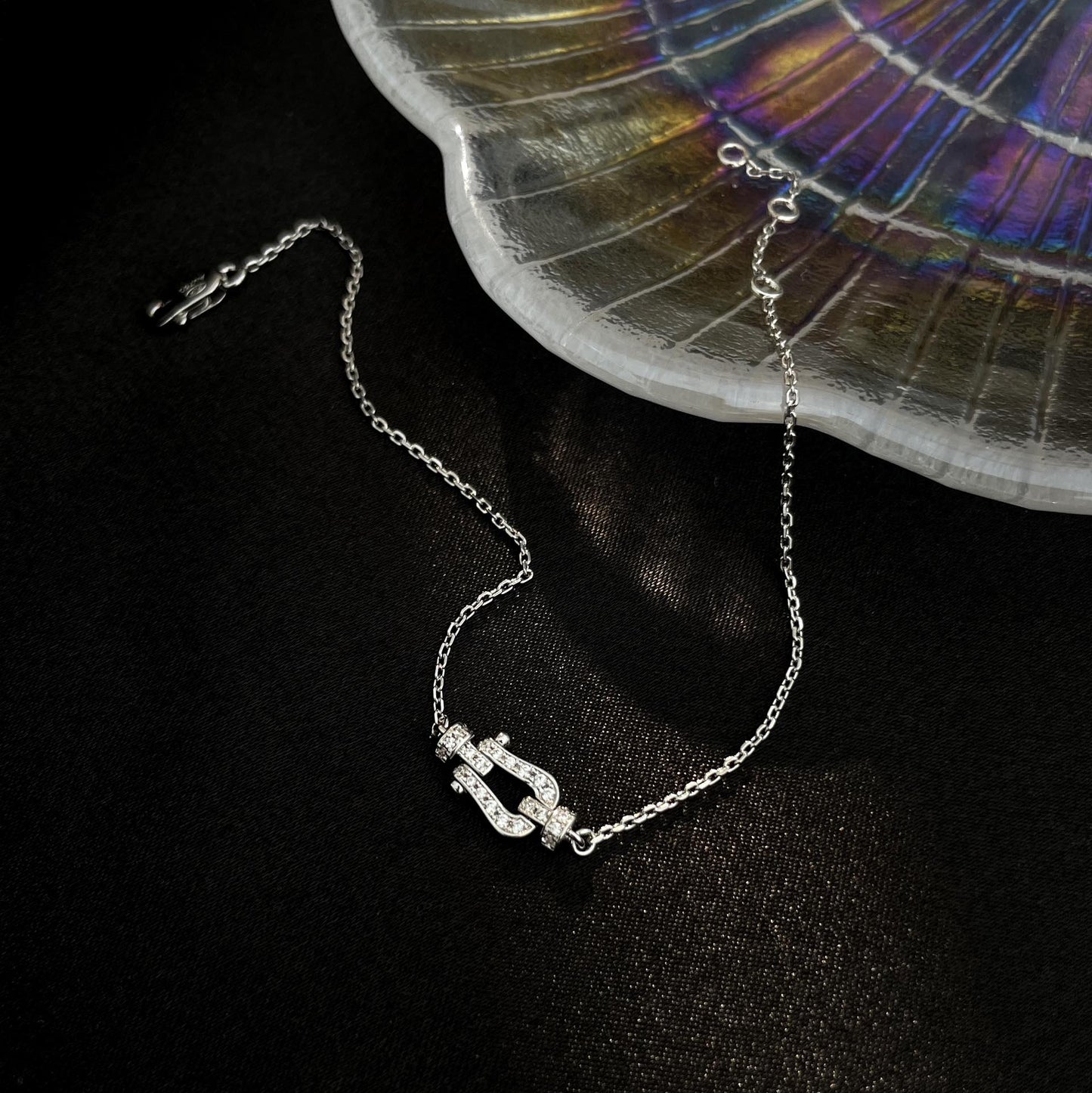 [Amore]FORCE 10 FULL DIAMOND BUCKLE CHAIN LINK MINI MODEL
