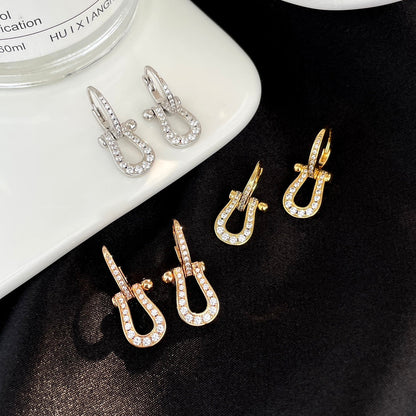 [Amore]FORCE 10 FULL DIAMOND DROP EARRINGS MEDIUM MODEL
