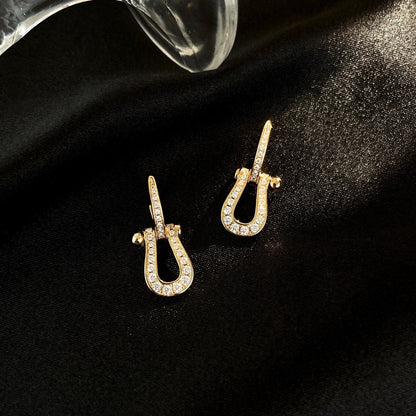 [Amore]FORCE 10 FULL DIAMOND DROP EARRINGS MEDIUM MODEL