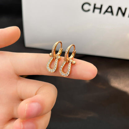 [Amore]FORCE 10 FULL DIAMOND DROP EARRINGS MEDIUM MODEL