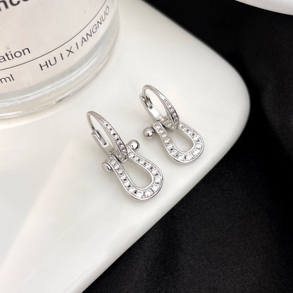 [Amore]FORCE 10 FULL DIAMOND DROP EARRINGS MEDIUM MODEL