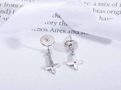 [Amore]VIDYLLE SILVER DIAMOND MINI DROP EARRINGS