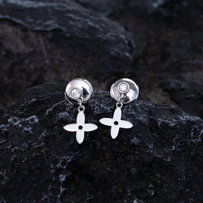 [Amore]VIDYLLE SILVER DIAMOND MINI DROP EARRINGS