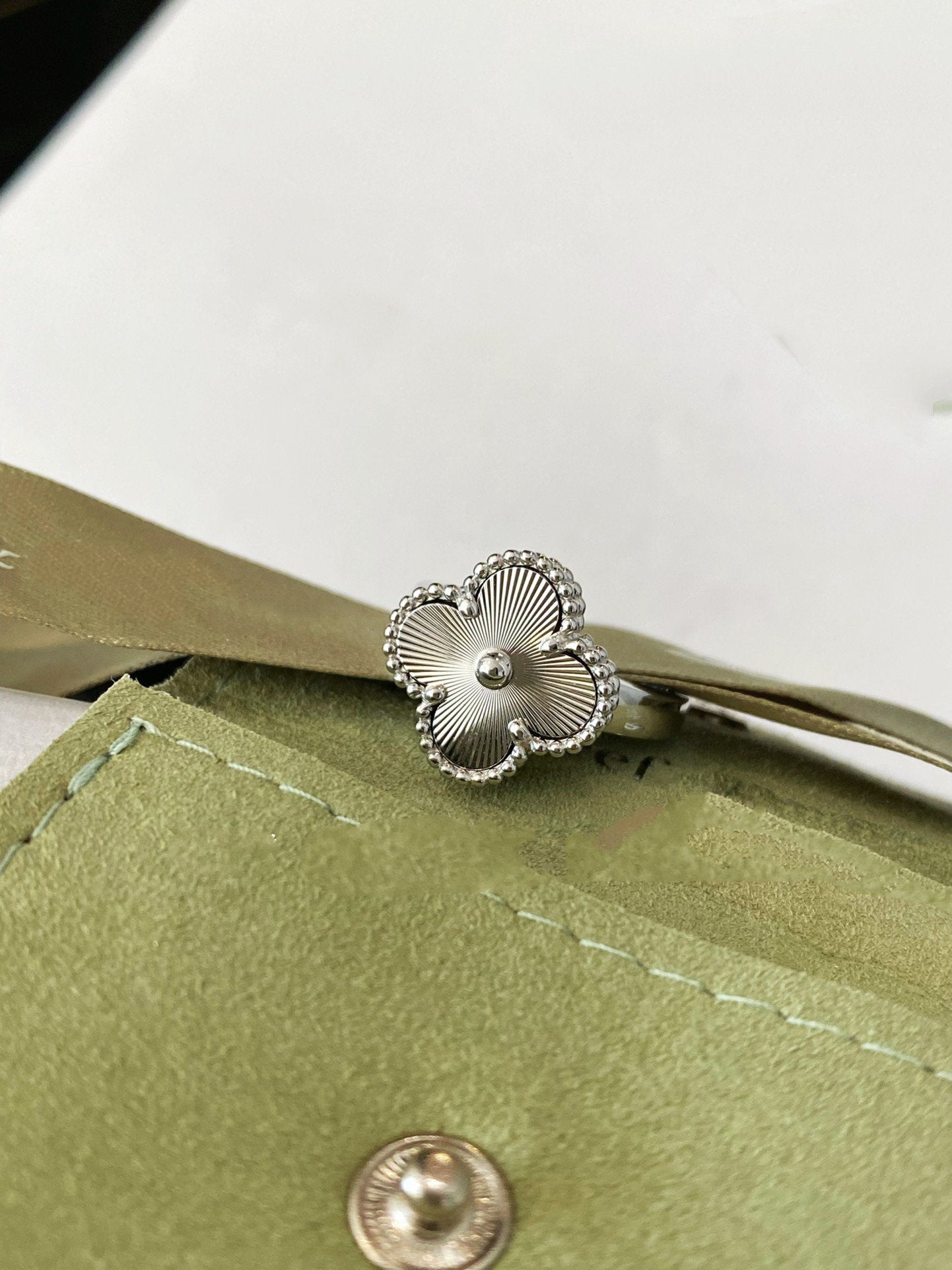 [Amore]CLOVER SILVER RING