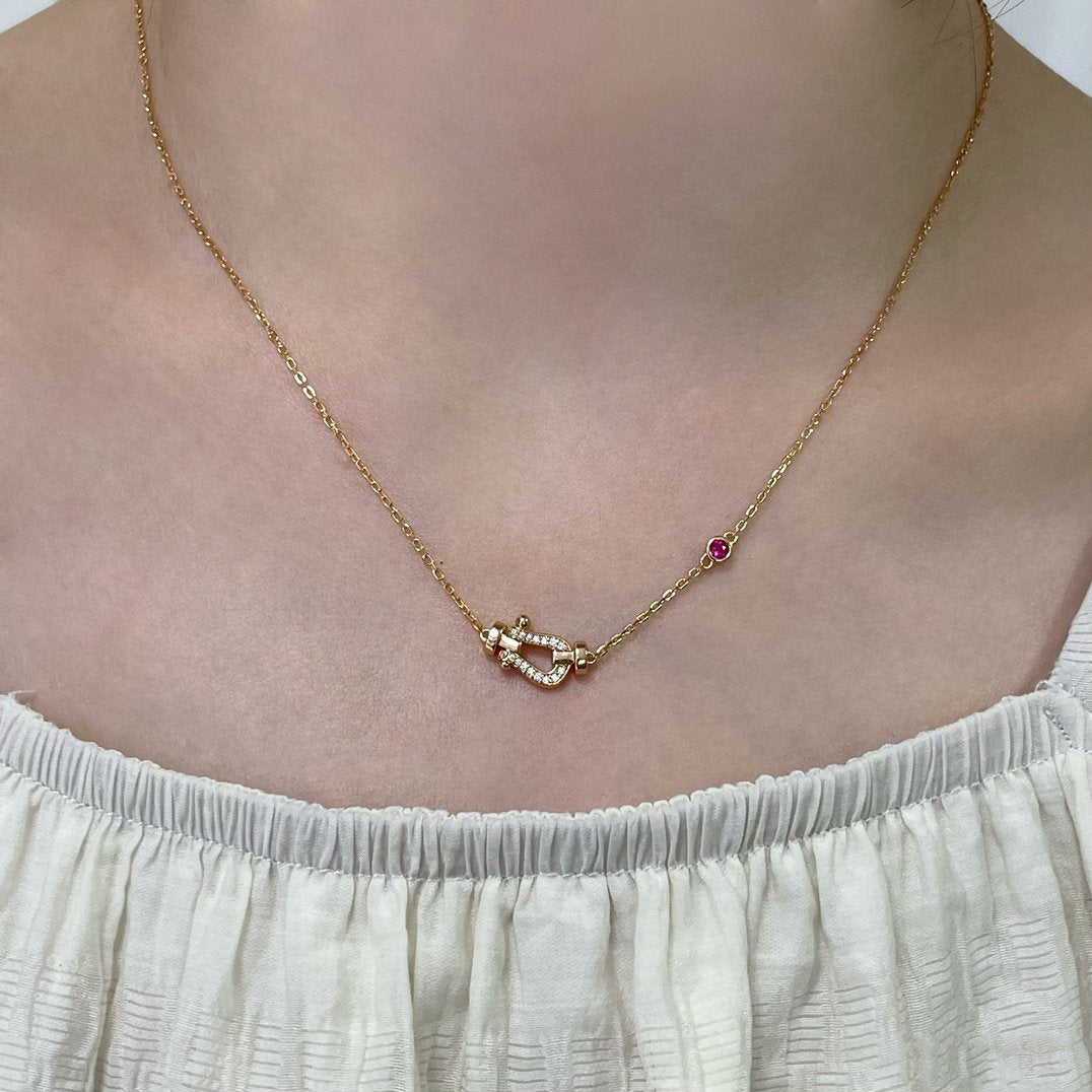 [Amore]FORCE 10 DIAMOND PINK GOLD NECKLACE