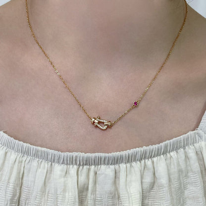 [Amore]FORCE 10 DIAMOND PINK GOLD NECKLACE