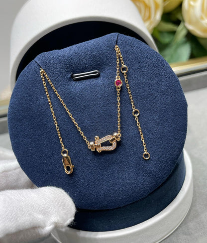 [Amore]FORCE 10 DIAMOND PINK GOLD NECKLACE