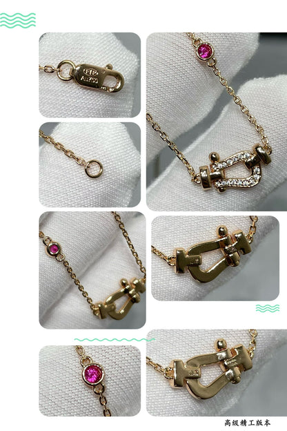 [Amore]FORCE 10 DIAMOND PINK GOLD NECKLACE