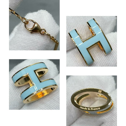 [Amore]POP H SKY BLUE NECKLACE