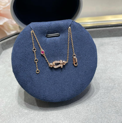 [Amore]FORCE 10 DIAMOND CHAIN LINK PINK GOLD BRACELET