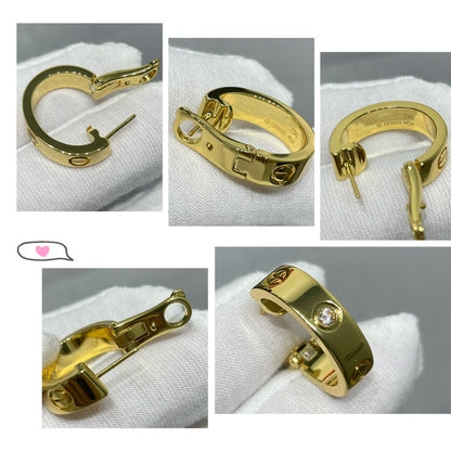 [Amore]LOVE 5.5MM 1 DIAMOND EARRINGS